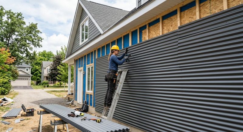 Corrugated Siding Installation in Muscle Shoals, AL