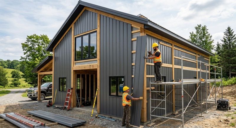 Metal Barn Siding Installation in Muscle Shoals, AL