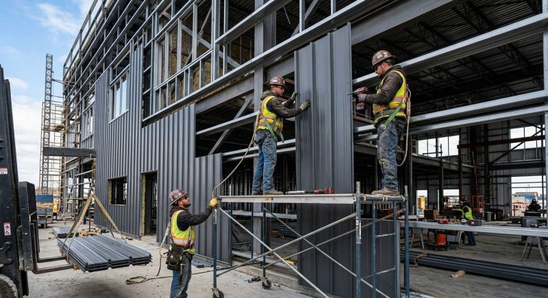 Steel Cladding Installation in Muscle Shoals, AL